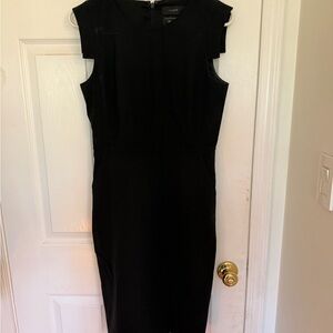 J. Crew Black Cap-Sleeve Resume Sheath Dress